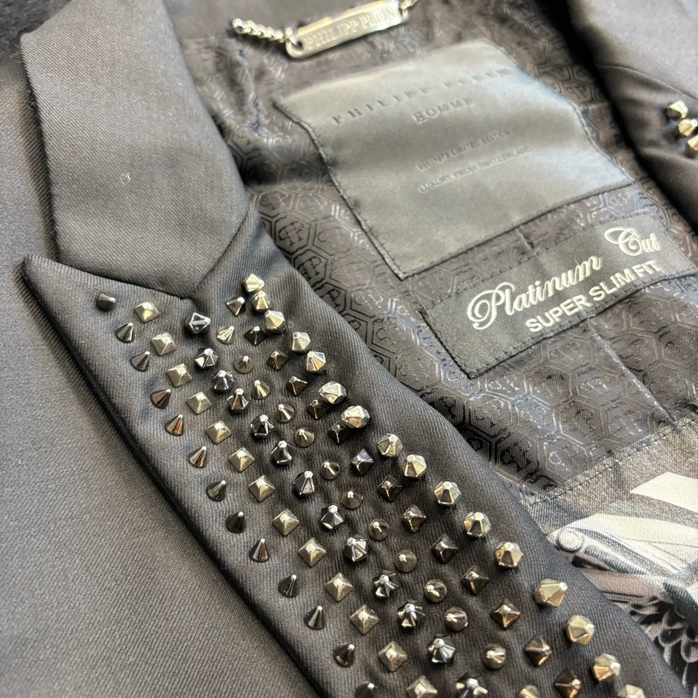 Philipp Plein Black Studded Blazer - Picture 6 of 15